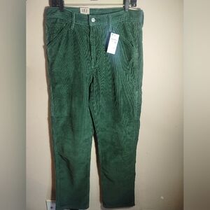 New Levis Pants Men 30 Corduroy 568 Loose Straight Carpenter Pants Work Wear